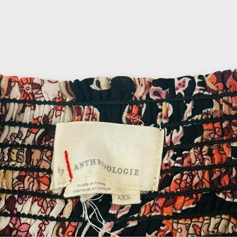 By Anthropologie Myla Tiered Mini Skirt Size XXS Paisley‎ Ruffle A-Line